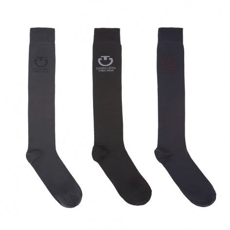 Light Full Logo Socks x3 Mix Colours - Pirouette